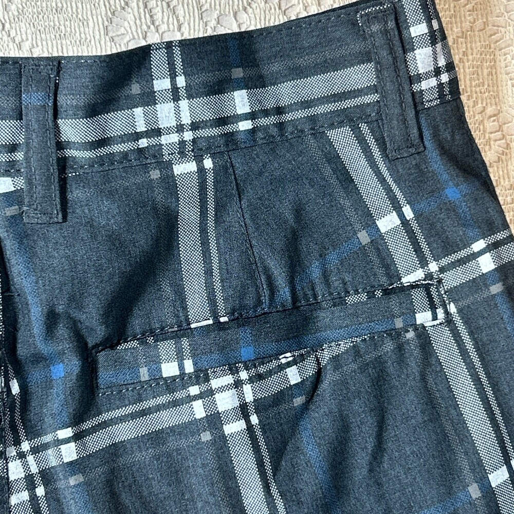 Urban Pipeline Men's Chino Shorts Size 30 Grey Plaid Max Flex Shorts Golf Flat - Picture 14 of 16